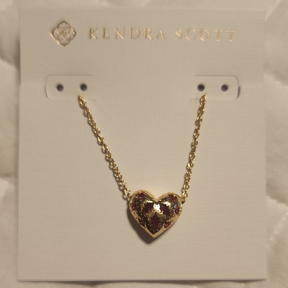 Kendra Scott Gold Heart Pendant Necklace